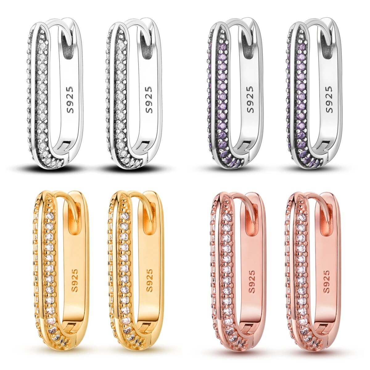 NIEUWE 925 Sterling Zilveren Hart Hoepel Oorbellen Ingelegd Zirkoon CZ Infinity Liefde Gouden Oorbellen Voor Vrouwen Huwelijkscadeau Luxe Sieraden
