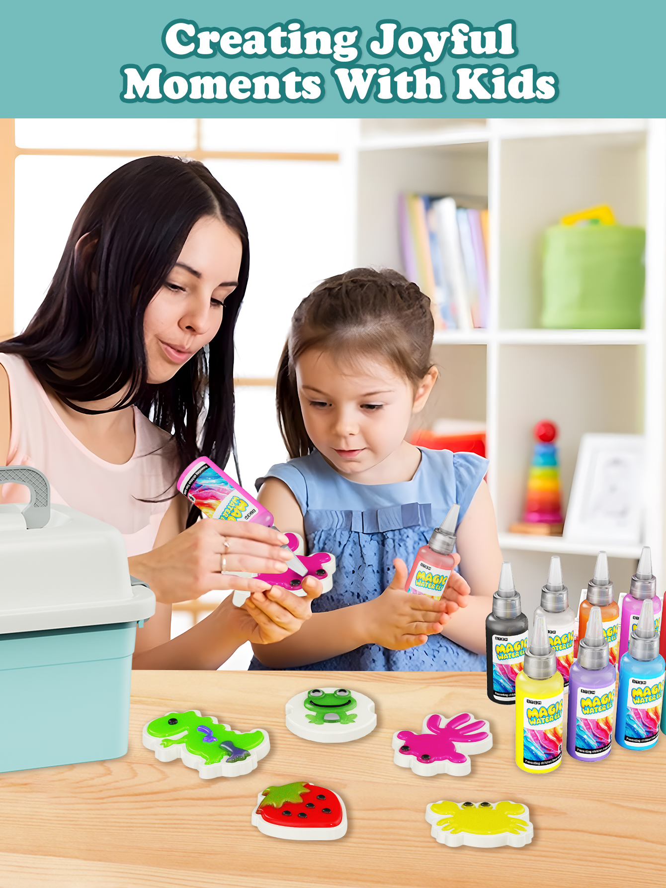 Lustiges wissenschaftliches Experimentierset, DIY magischer 3D-Wasserelfe, Graffiti-Malerei, schwimmendes Spielzeug