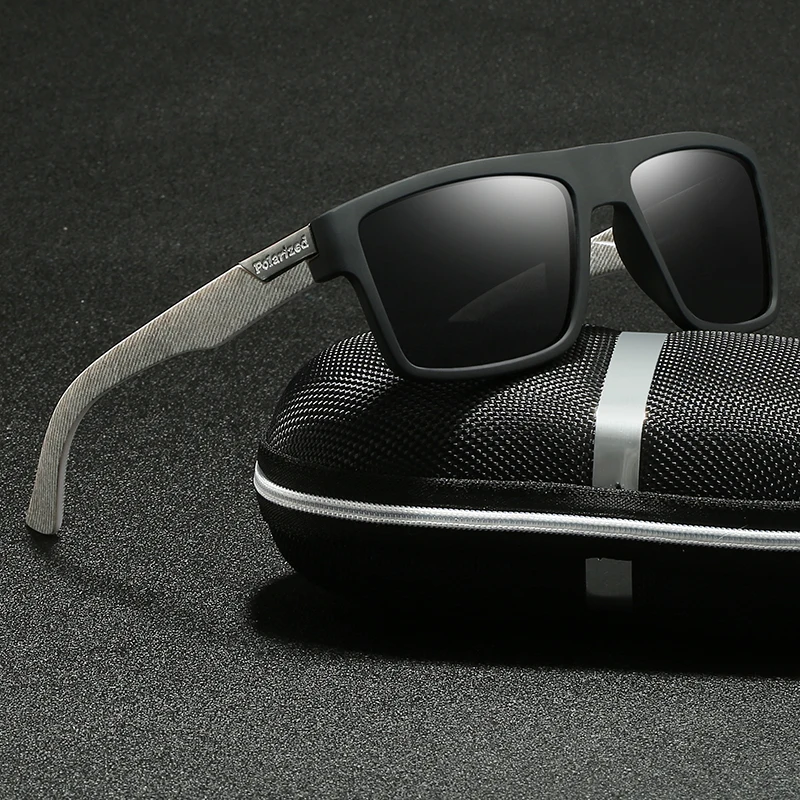 Gafas de sol polarizadas de lujo a la moda, gafas cuadradas a la moda para hombre, gafas Vintage para conducir y escalar, gafas deportivas, regalo de Navidad