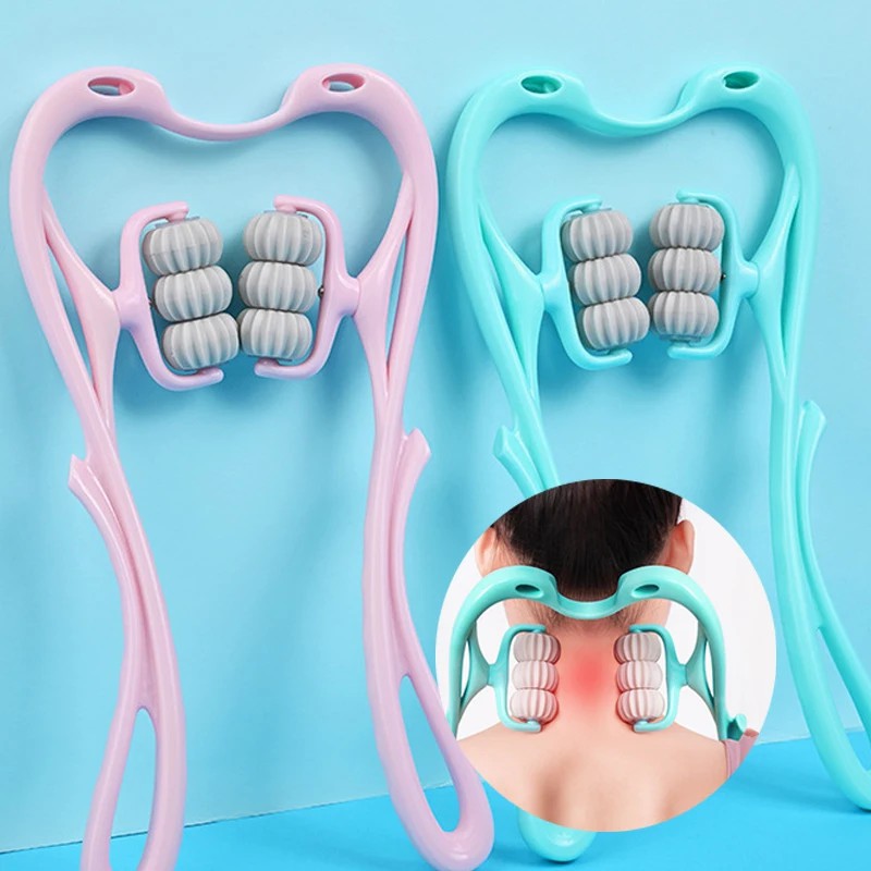 เครื่องนวดคอแบบหนีบนวดคอสิ่งประดิษฐ์สำหรับเครื่องนวดคอแบบ6ล้อด้วยมือใช้งานได้หลากหลายใช้ในบ้านบรรเทาความเมื่อยล้า