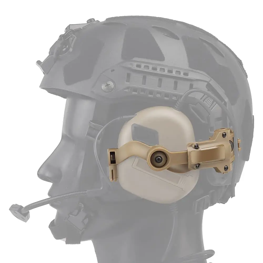 BOOIU ชุดหูฟังยุทธวิธีผู้ถือ Fast HELMET Rail Mount Adapter การหมุนหลายมุมรถกระบะหูฟัง Bracket OPS CORE ARC/Wendy