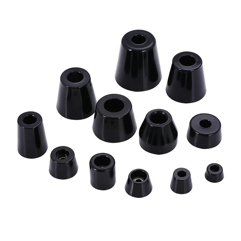 1Pack Blackยางฟุตเก้าอี้ตัวป้องกันเฟอร์นิเจอร์เท้าขาโต๊ะตู้ด้านล่างPadsเฟอร์นิเจอร์อุปกรณ์เสริม