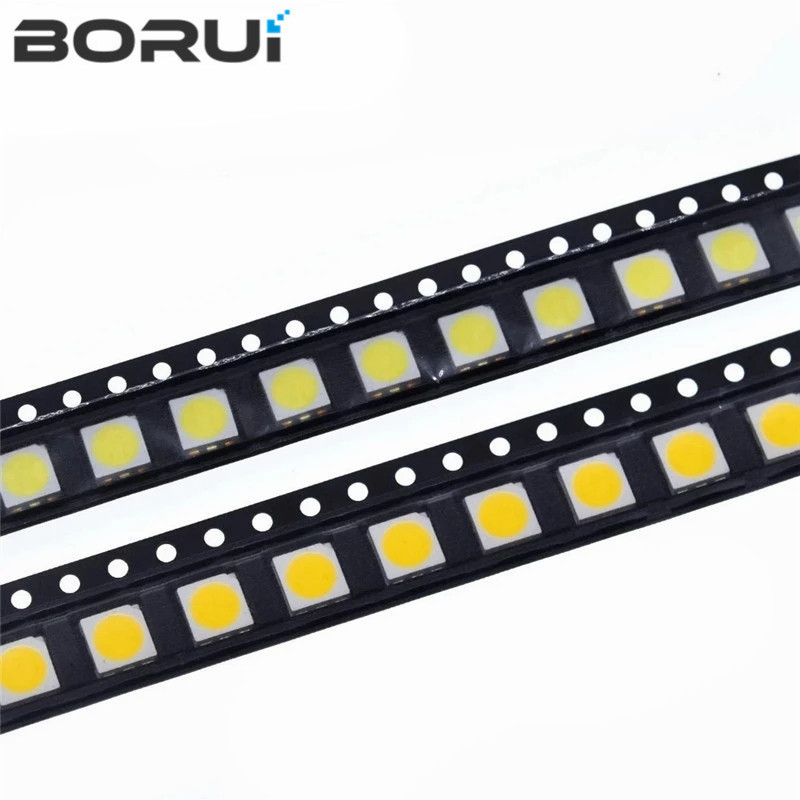 50pcs 5050 Led 백색 Led 고휘도 Diodo Azul Luz 6500k Smd 발광 다이오드 Smd 5050 백색광 Diodo 18lm