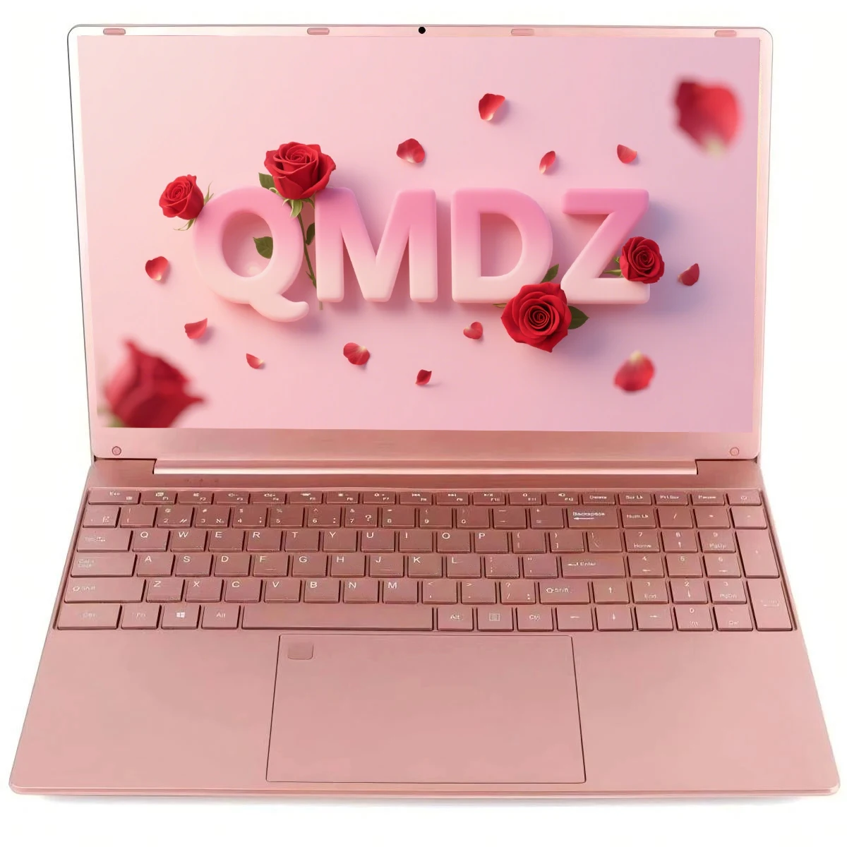 QMDZ 11th Gen Laptop  Intel Celeron N5095 Windows 11 Pro Up to 32GB RAM  128GB-2TB SSD 2.4G/5G WiFi + BT  Cute Pink Keyboard