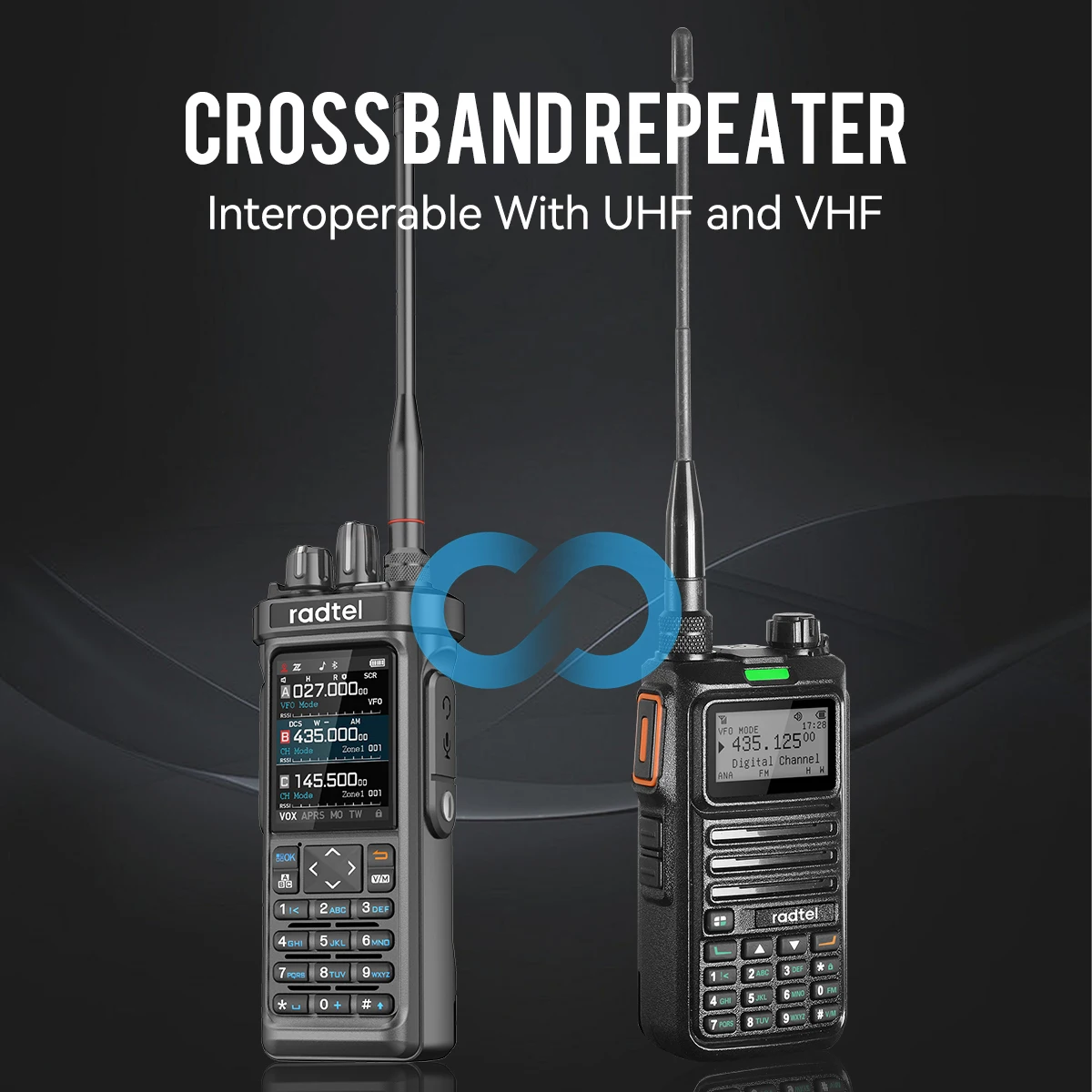 Radtel RT-950 PRO Walkie Talkie AM/FM/CB/LSB/USB/CW Empfänger mit GPS APRS 10W Bluetooth Telefon Programmierung Amateurfunk RT-950PRO