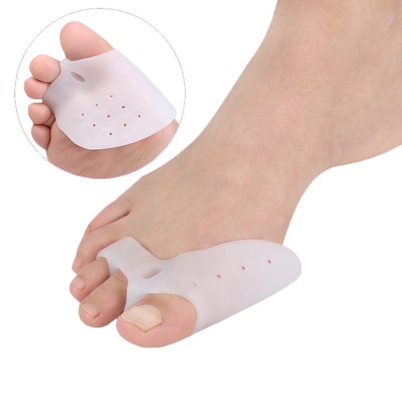 2Pcs Gel Fußpflege Werkzeug Bunion Corrector Knochen Big Toe Protector Hallux Valgus Haarglätter Zehenspreizer Pediküre Corrector Hallu