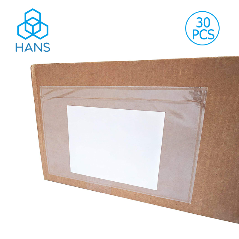 30 Uds bolsas factura bolsas adhesivas cerradas etiqueta de envío sobres de plástico transparente autoadhesivo lista de embalaje de carga superior