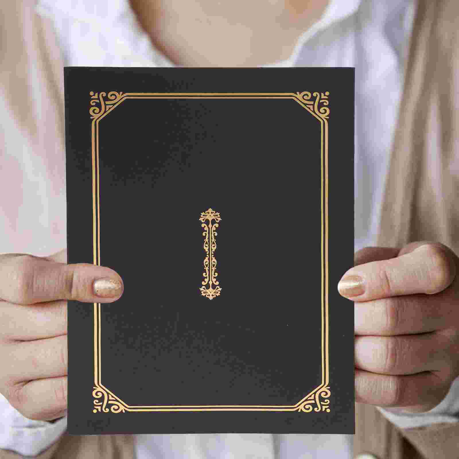 5 Stück Ehren zertifikat Abdeckung Schutzhüllen Papier Award Ordner Diplom Shells A4 Inhaber Mitarbeiter rote Datei Ordner