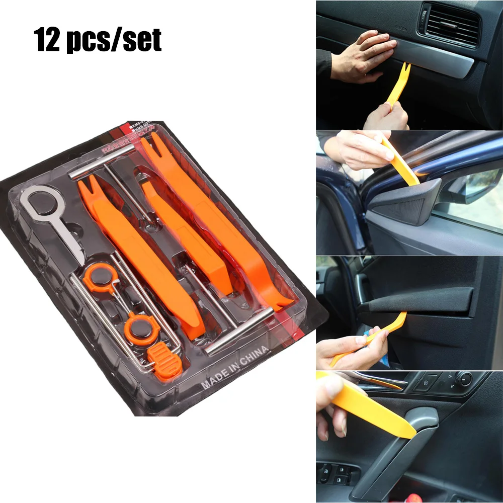 Herramienta manual para coche, herramienta de desmontaje de Audio para coche, barra de palanca de plástico, Panel de puerta, Panel de palanca de desmontaje, Clip Interior, palanca basculante