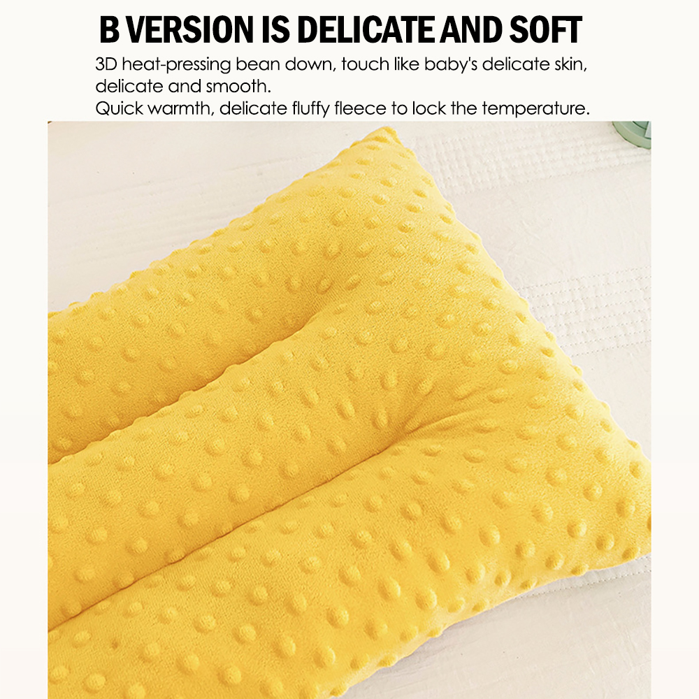 เด็กอายุ 2-10 ปีแกนหมอนกํามะหยี่ถั่วฝ้ายทั้งหมด หมอนสบายทารก 30*50 ซม. พิมพ์การ์ตูนน่ารัก ผ้านุ่ม