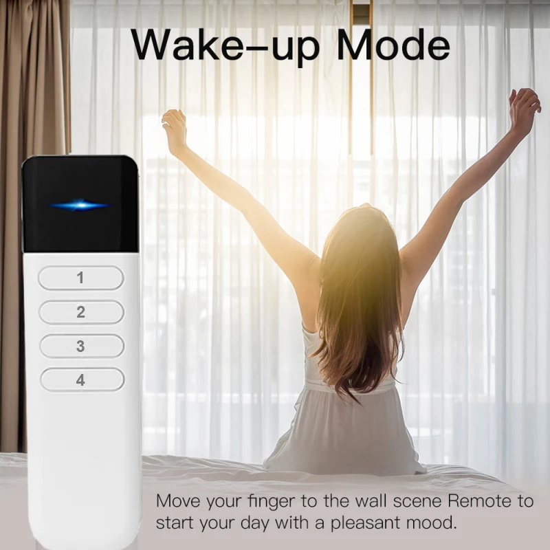 Tuya ZigBee-Control remoto portátil inalámbrico, Mini interruptor de automatización de 4 entradas y 12 escenas, aplicación Smart Life para asistente 2MQTT