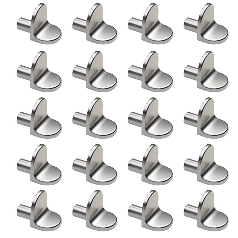 20 stücke Regal Stütz bolzen Stifte Stifte Stecker 5mm l-förmigen Schrank Separator fest Holz Glas Schicht Board Möbel Halterung Halter
