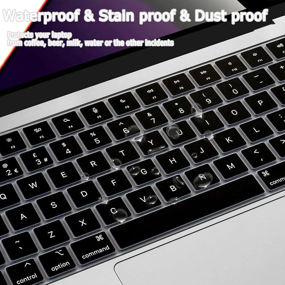 ฝาครอบแป้นพิมพ์สําหรับ 2005 - 2024 ใหม่M4/M3 Macbook Pro /Air 13/15/13.6/16/12 นิ้วผิว (UK/US) a2681/A2442/A2779/A2780/A2338