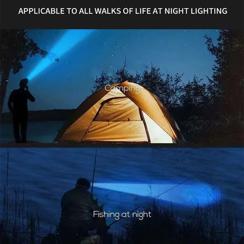 Potente linterna frontal recargable para pesca, linterna frontal Led Nitecore, faros para acampar, linterna de caza, linternas delanteras para senderismo