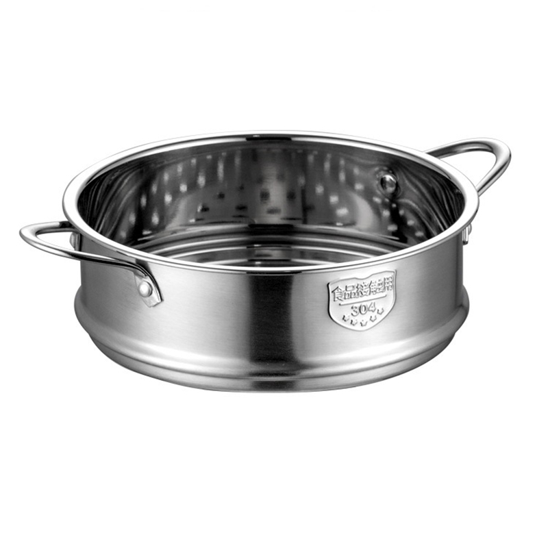 Rejilla de vapor para alimentos de 20cm de espesor, vaporizador de acero inoxidable con doble oreja para olla de sopa, olla de leche, herramientas de cocina