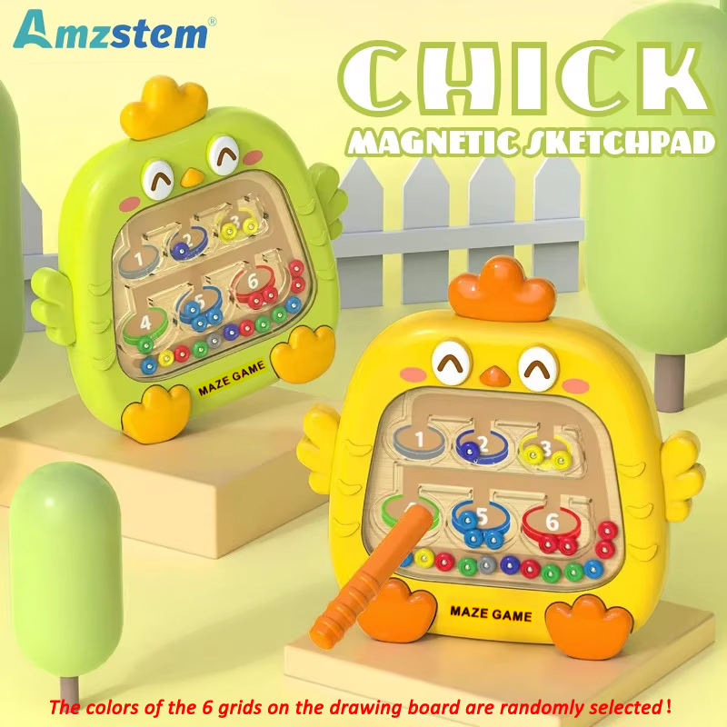 Jeux de tri Montessori, labyrinthe magnétique avec chiffres de couleur, stylo, jeux de perles mobiles, motricité Fine, jouets éducatifs pour enfants, cadeau