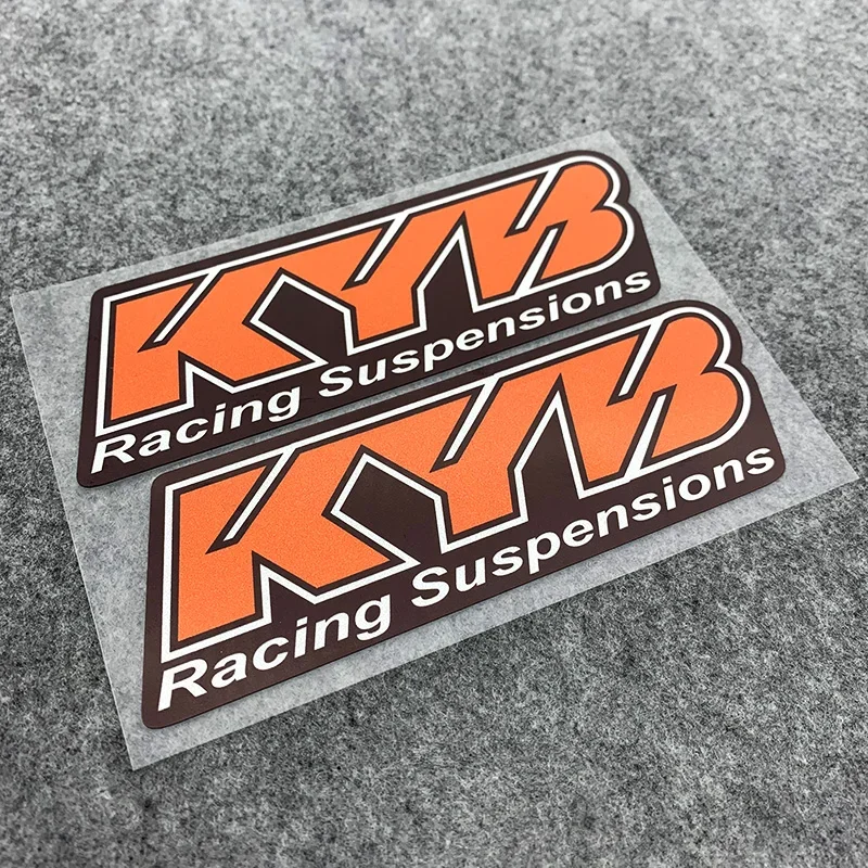 1 Pair of PVC Reflective KYB Fork Sticker Hanging Shock Absorber Shock Absorber Motorcycle Accessories Waterproof Decal
