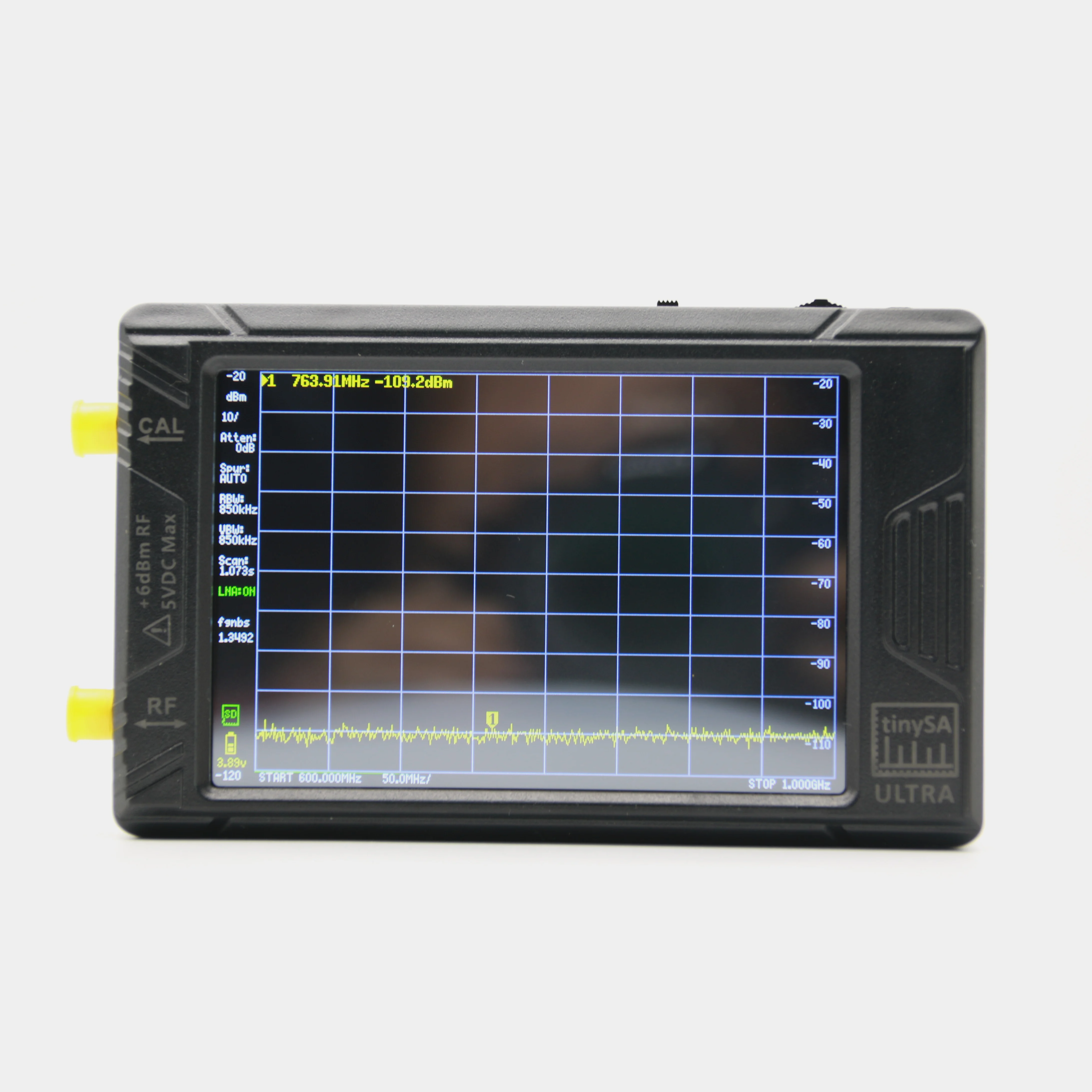 オリジナル tinySA ULTRA 100KHZ-5.3GHZ 4 インチディスプレイハンドヘルド小型スペクトラムアナライザ RF ジェネレータ、バッテリー付き