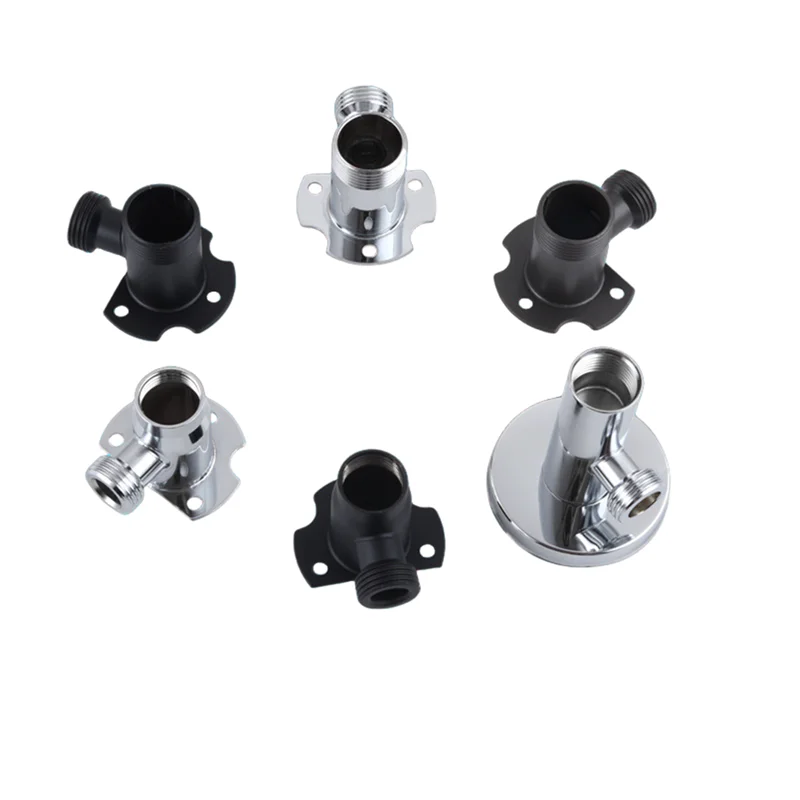 1/2 "3/4" Universal ก๊อกน้ําห้องน้ําฐานคงที่ติดผนัง TAP ติดตั้งอะแดปเตอร์ฝักบัว Inlet Outlet ผสมวาล์วน้ําอะไหล่