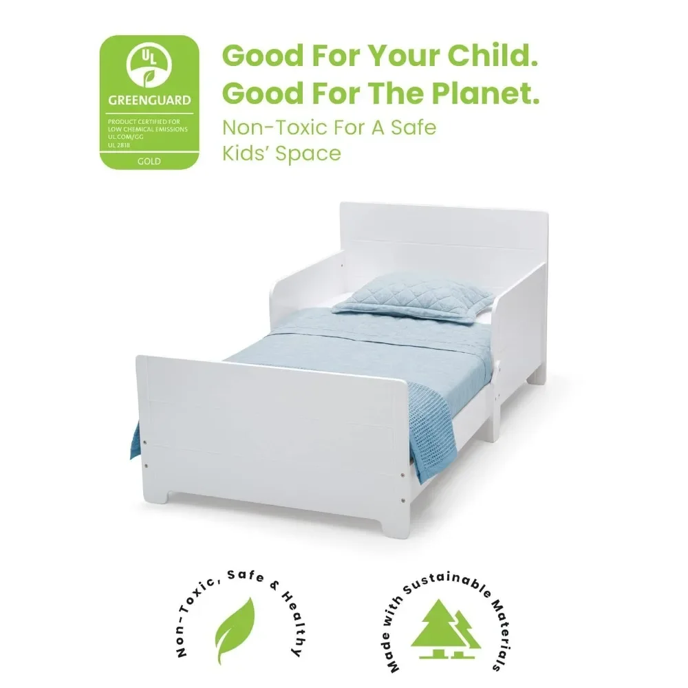 Children's MySize Toddler Bed - Greenguard Gold Certified, Bianca White