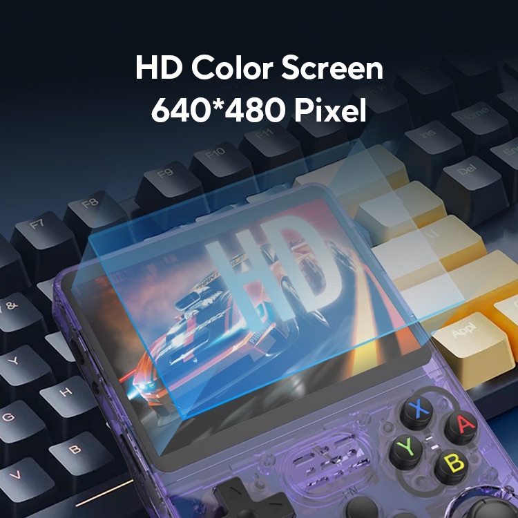 Consola de videojuegos portátil Retro R36S de código abierto, sistema Linux, pantalla IPS de 3,5 pulgadas, reproductor de vídeo portátil de bolsillo, juegos R35S de 64GB