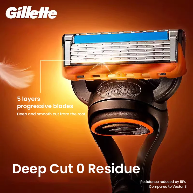 Rasoio da uomo Gillette Razor Fusion 5 con lama ultra sottile e tagliapasta