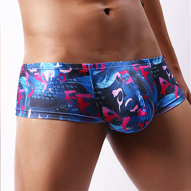 Nueva ropa interior para hombre, calzoncillos tipo bóxer para hombre, talla europea, bragas estampadas, calzoncillos con bolsa convexa en U transpirables para hombre, Cueca Calzoncillo M-XXL