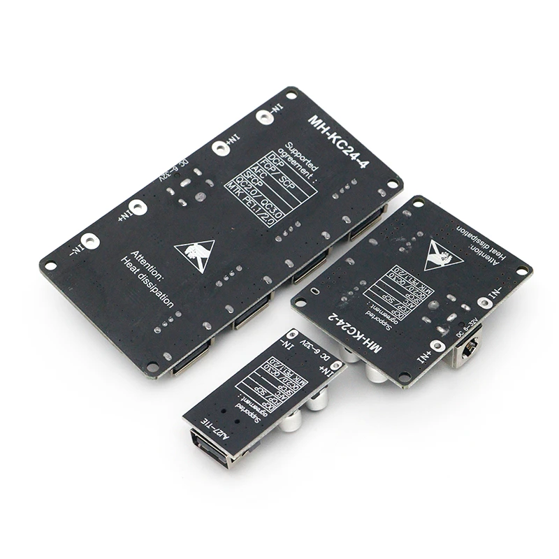 Convertidor de DC-DC USB QC3.0 QC2.0, módulo reductor de carga de 6-32V, 9V, 12V, 24V a placa de circuito de carga rápida de 5V