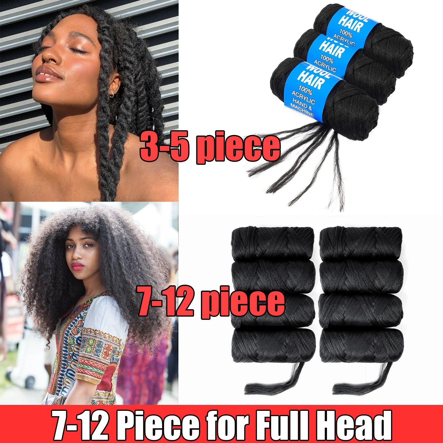 70 グラム/ボールブラジルウール毛糸編組合成人工セネガルツイストウィッグヘアアタッチメントニットサロン