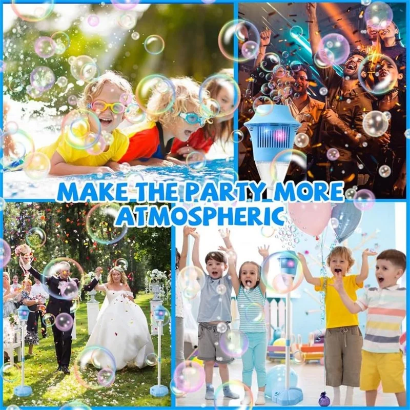 Street light bubble machine fully automatic bubble machine music lighting outdoor children's toys without battery bubble water