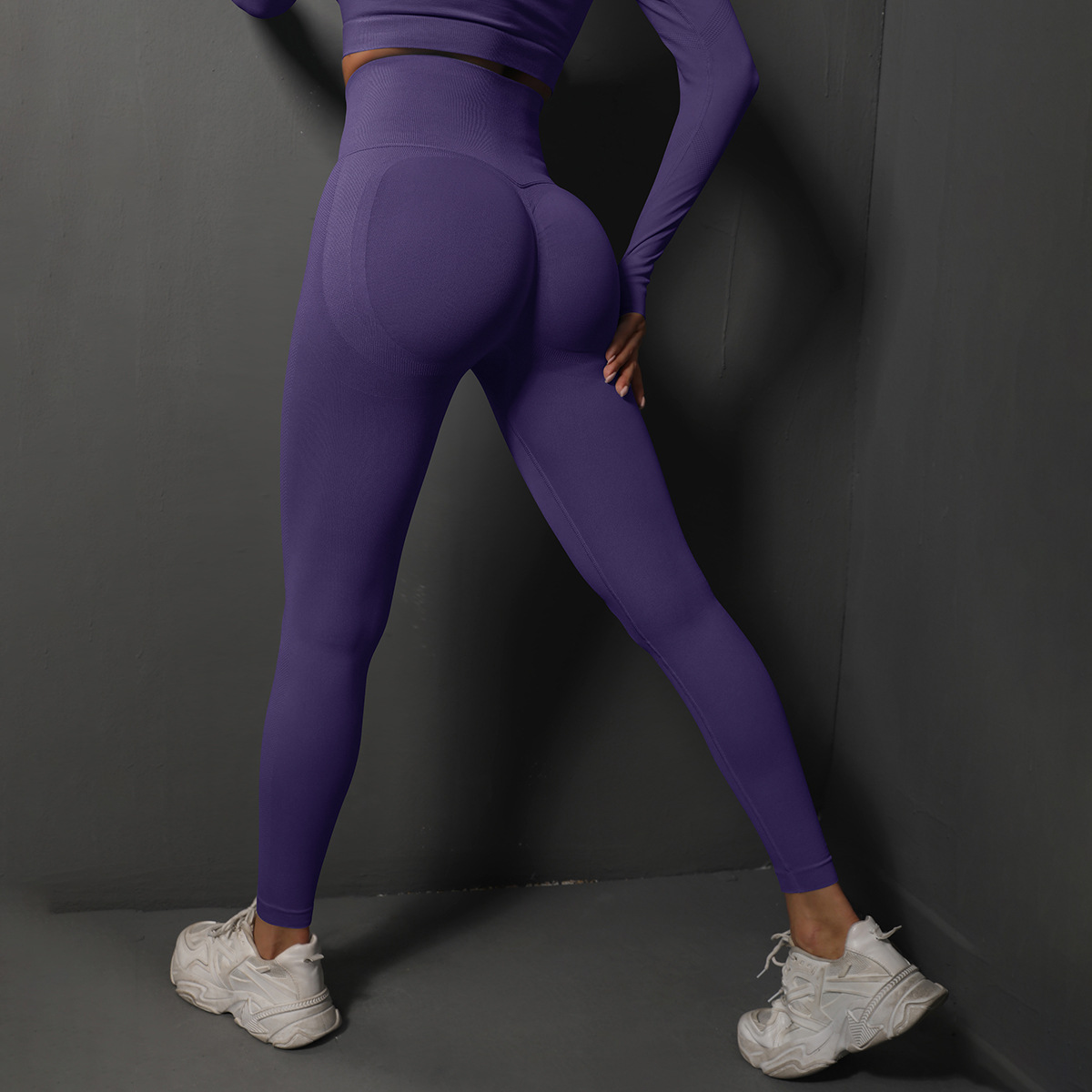 Mallas de Yoga de cintura alta para mujer, mallas deportivas de realce sin costuras para Fitness, correr, levantamiento de cadera, pantalones de Yoga, mallas de gimnasio muy elásticas
