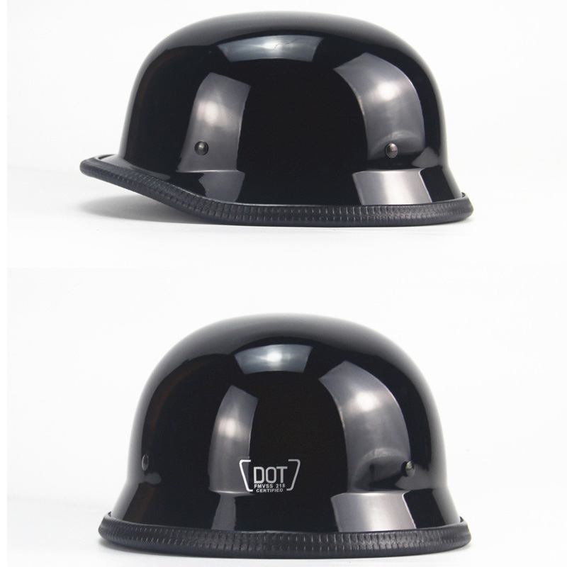 Vintage motorfiets kruiser helm open helm halve helm motorfiets Duitsland gezicht veiligheidshelm retro scooter halve helm