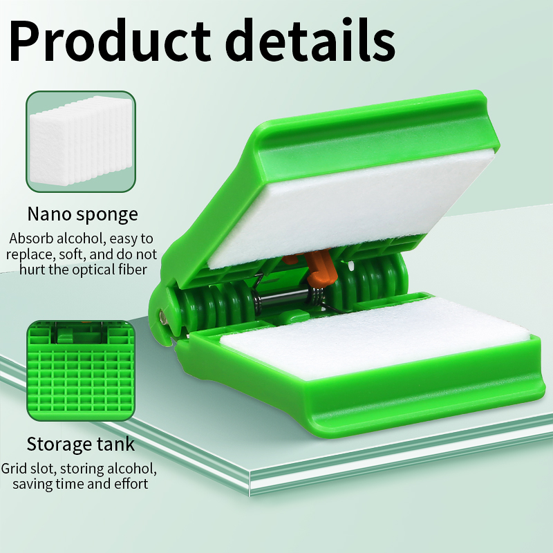 COMPTYCO A-07 Optical Fiber Core Wiping Cleaning Tool Fiber Optic Cleaner With Cleaner Cotton/Alcohol Storage Bottle (Empties)