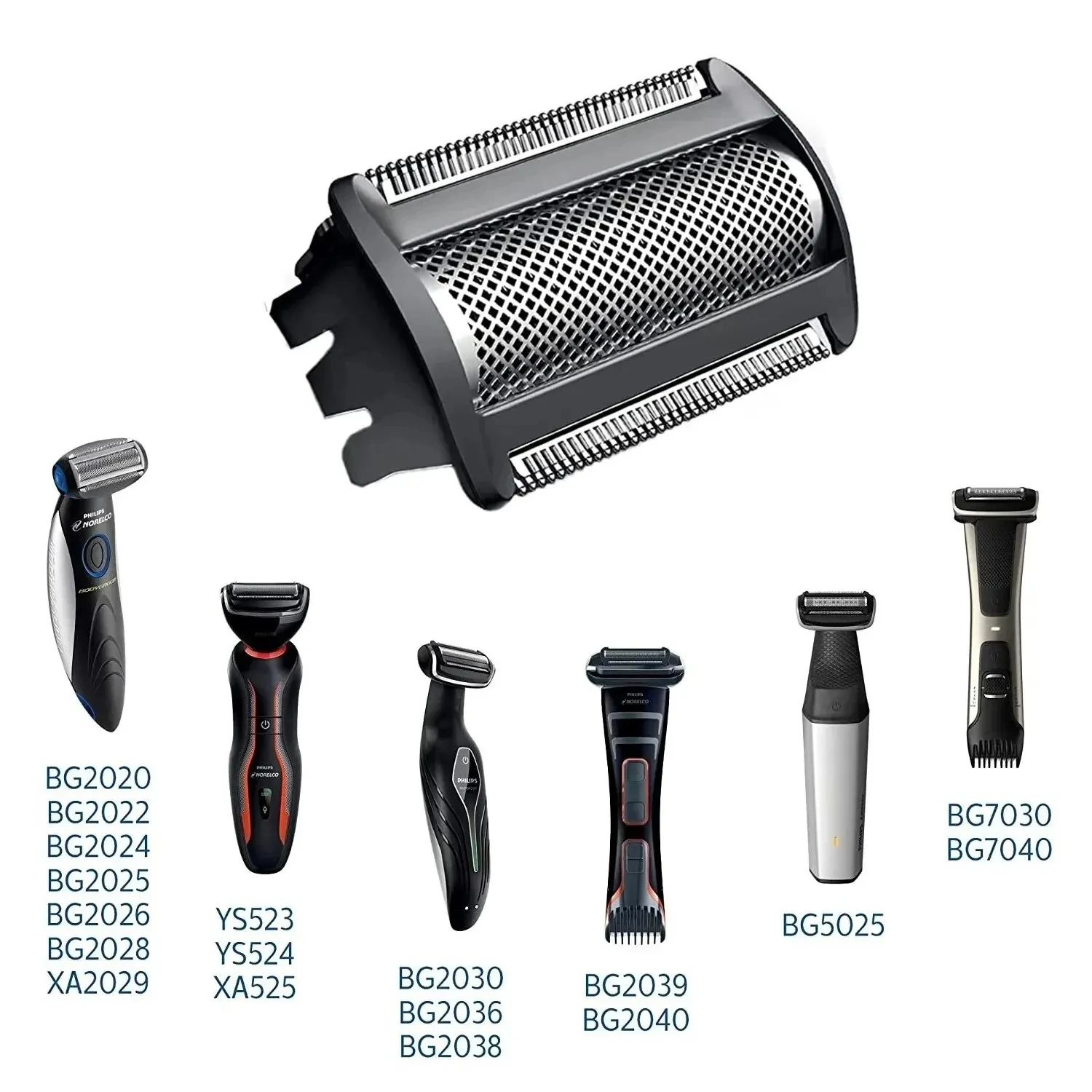 Bodygroom BG2024 BG2036 BG3015 3010 TT2000 TT2021 Shp9500 Ys534용 트리머 면도기 헤드 호일 교체
