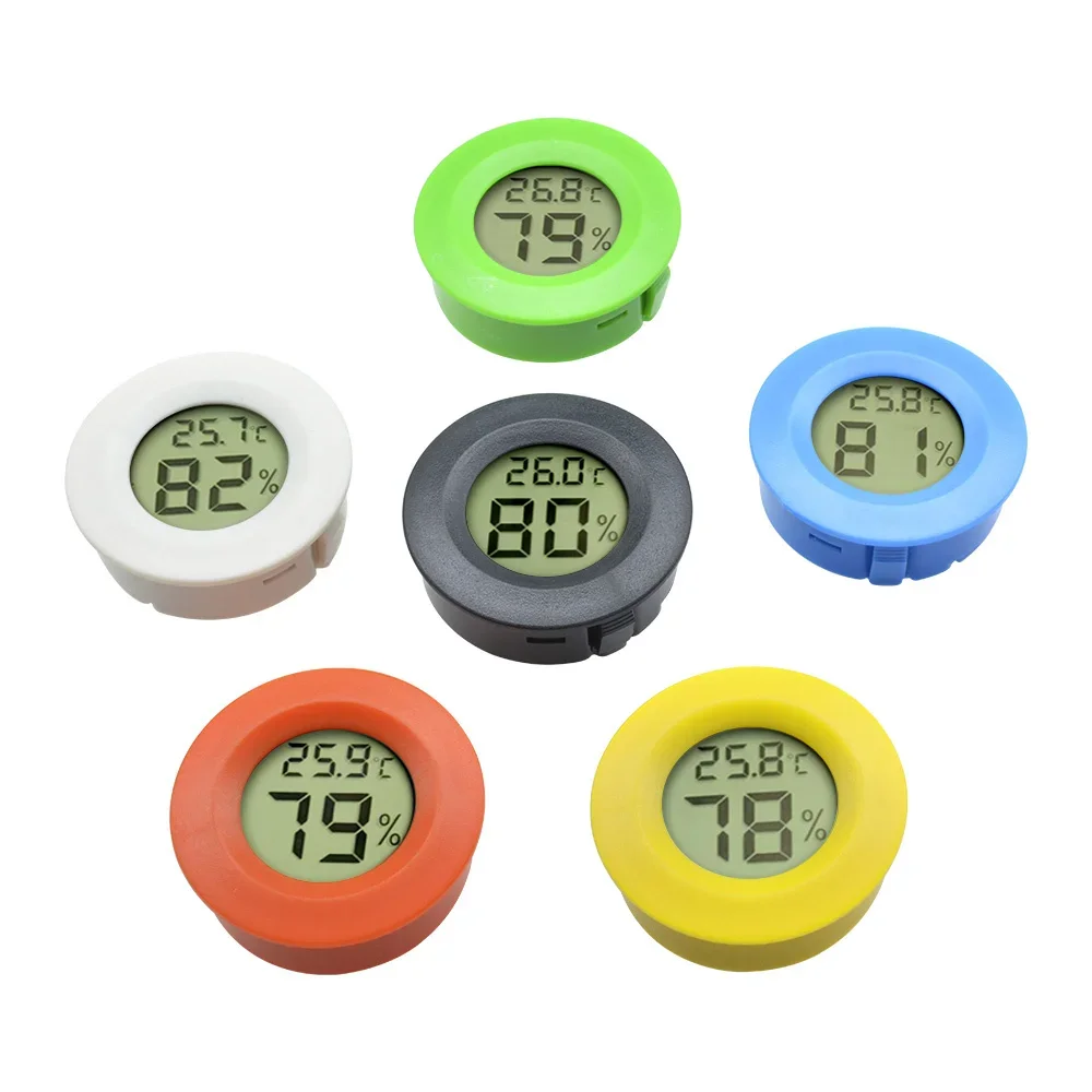 1 mini termómetro y higrómetro digital LCD -50 ° C a +70 ° Medidor de temperatura y humedad C para pruebas de frigorífico y congelador