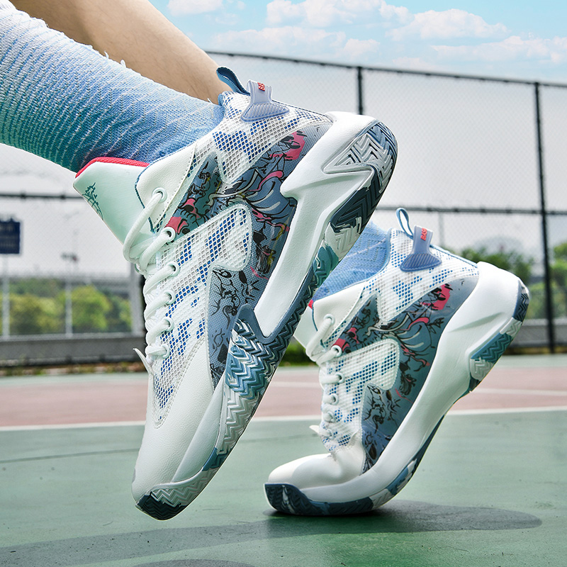 Herren-Basketballschuhe, gepolsterte, atmungsaktive Turnschuhe, Zugsportler, Damen-Basketball-Turnschuhe, Straßen-Basketball-Stiefel