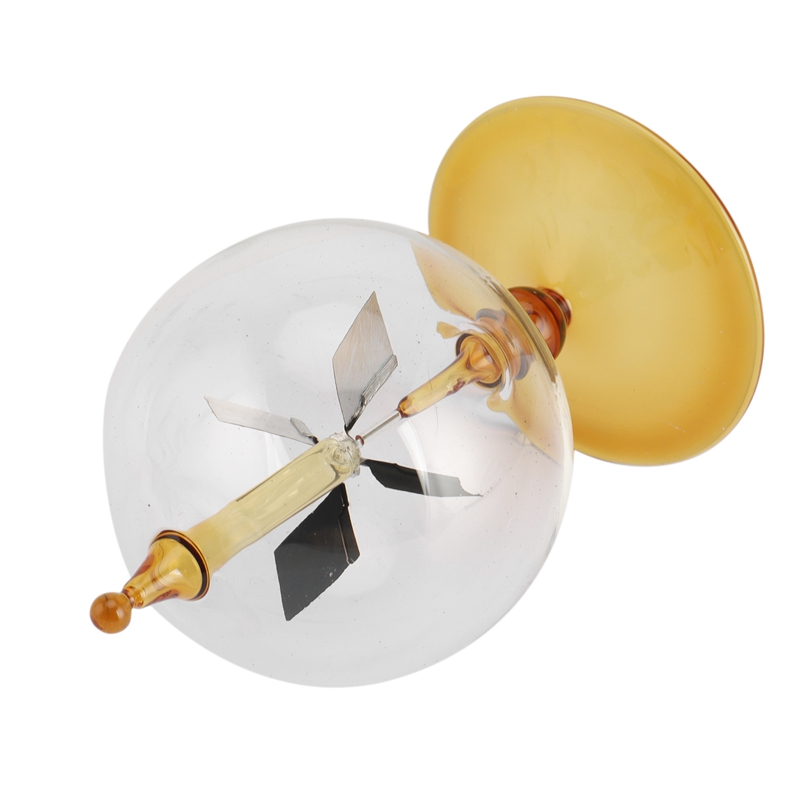 พลังงานแสงอาทิตย์ Radiometer Crookes พลังงานแสงอาทิตย์ Spinning Vanes Windmill ของขวัญบ้านตกแต่งโต๊ะ