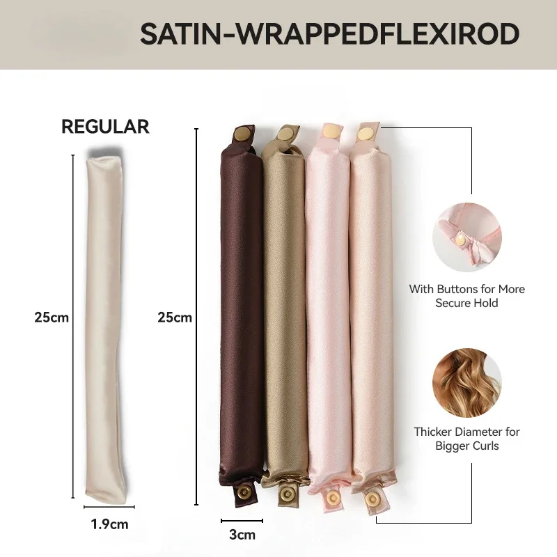 Heatless Haarkrulspelden Satijnen Krultang Hoofdband Geen Warmte Zijden Krullen Luie Haarrollers Zachte Haarkrulspeld om in te slapen Stylingtools