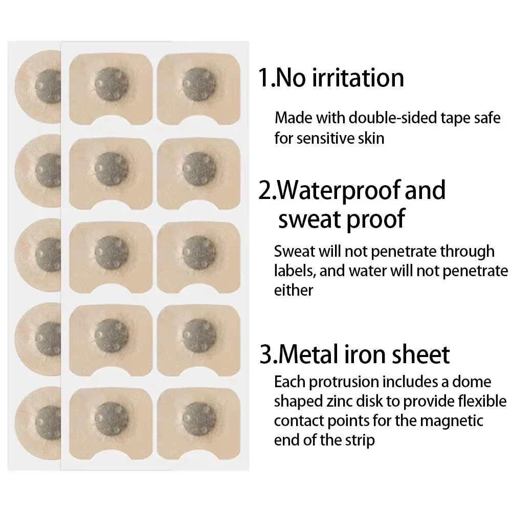 10/30/60/90Pcs Nose Breathing Patches Magnetic Suction Iron Nasal Strips Increase Air Improve Sleep Quality Reduce Snoring Tools
