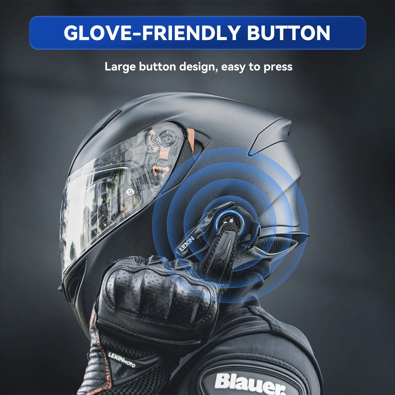 2023 Новый Lexin G2P интерком для мотоциклетного шлема Bluetooth гарнитуры, Handsfree коммуникатор до 6 всадников интерфон с FM