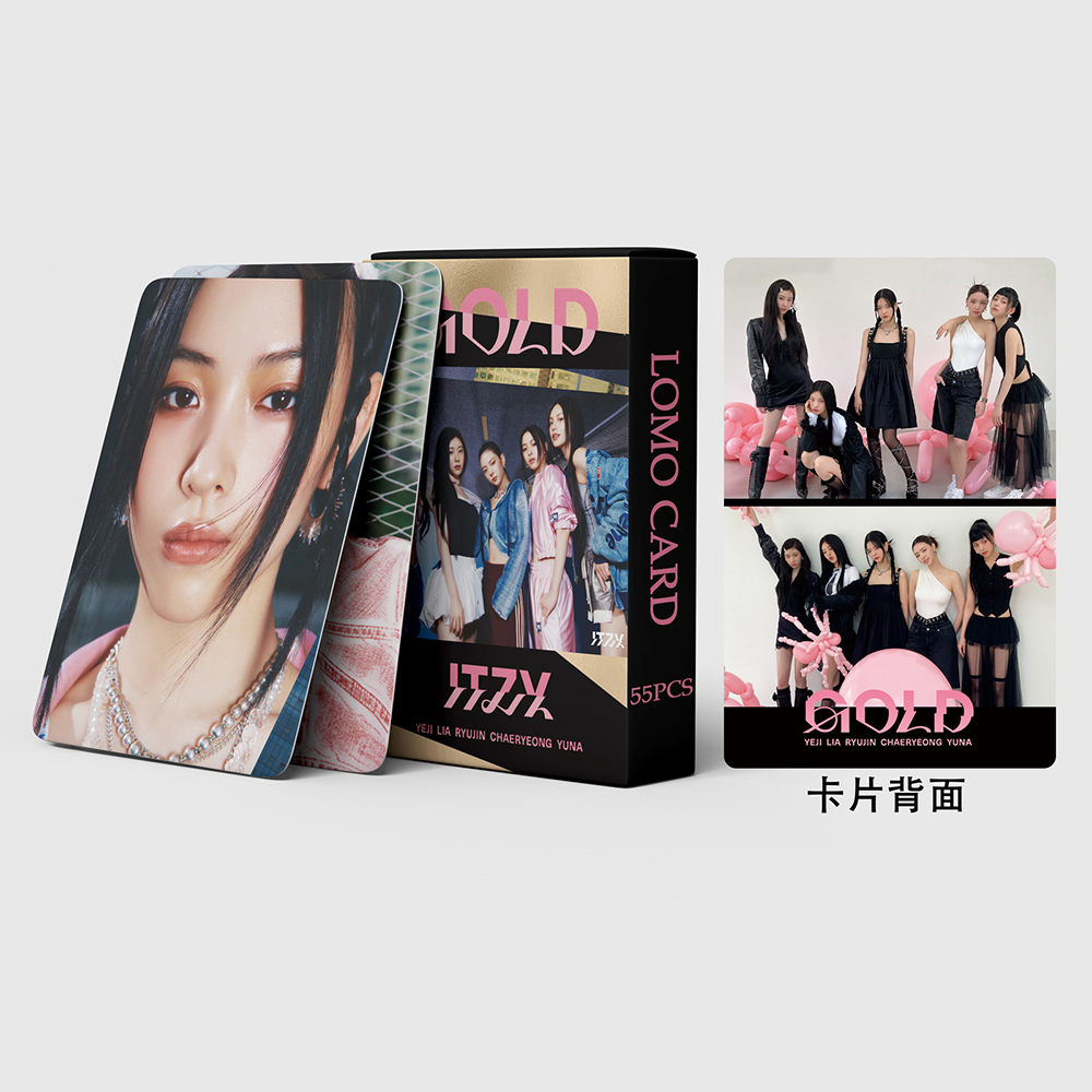 54 ピース/セット Kpop ITZY ロモカードベストフレンズフォーエバー 2022 グリーティングシーズンフォトアルバムカードフォトカードポストカード写真ファンギフト