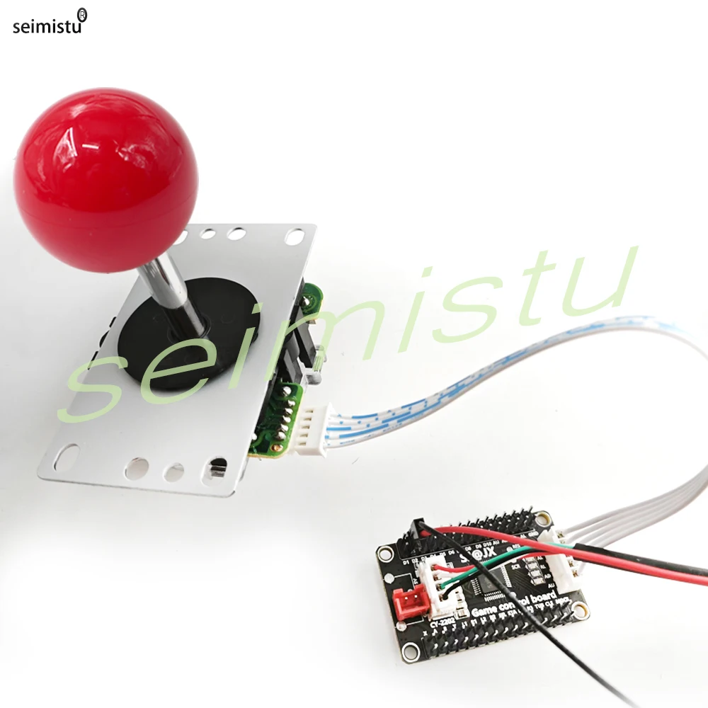 Kopieer de Sanwa arcade-joystick met ronde balhoofd, kan worden gebruikt voor gameconsole, 5-pins