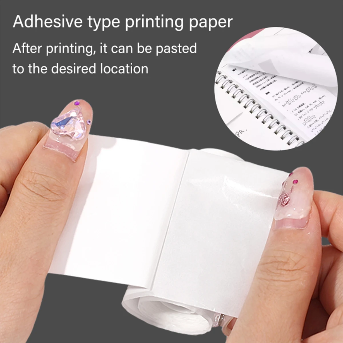 Mini พิมพ์กล้องกระดาษความร้อน 57 มม.ม้วน Self-กาว/Non-สติกเกอร์กระดาษกระดาษสําหรับ Mini เครื่องพิมพ์ทันทีสําหรับบันทึก,ภาพ