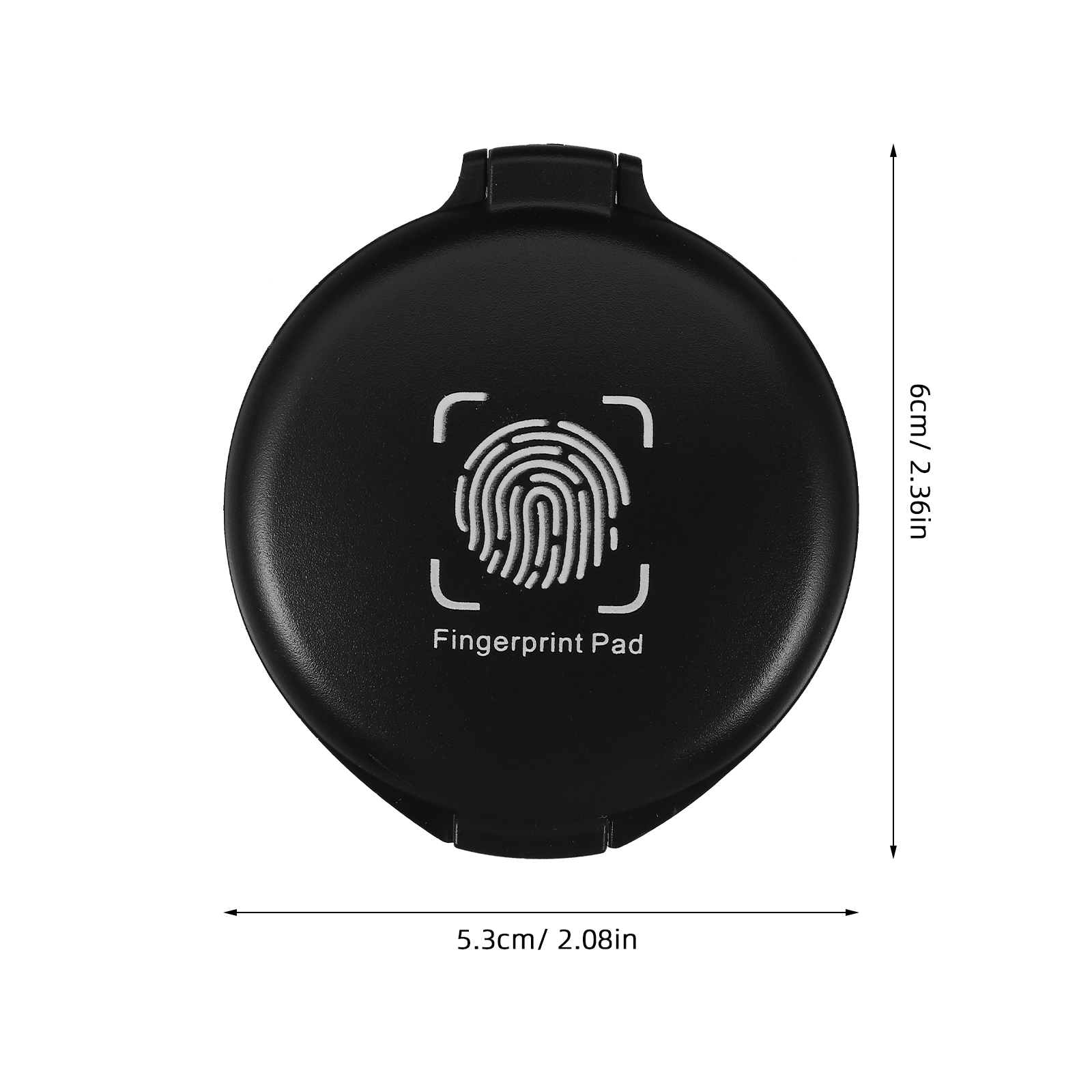 Finger Ink Pad Portable Fingerprint Stamp Tool Sponge Inkpads Office for Stamps