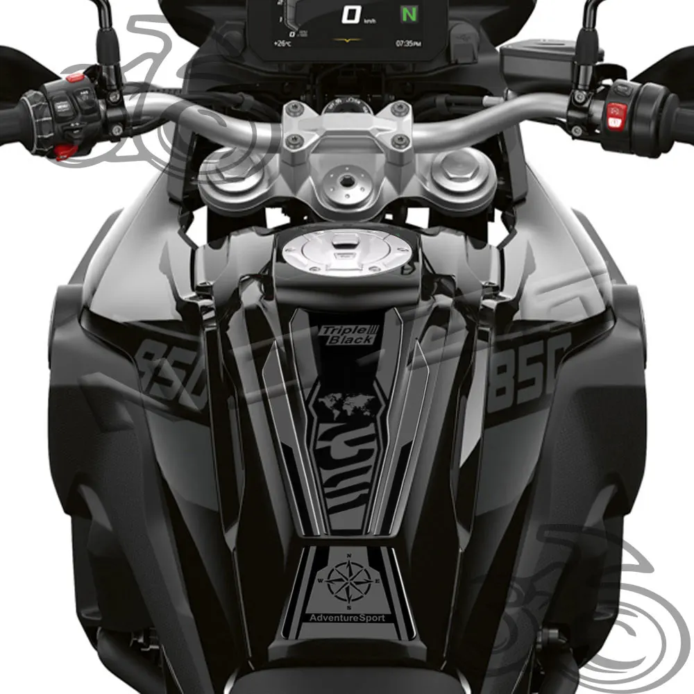 Para F850GS F750GS F 850 750 GS 2020-2024 3D resina almohadilla de tanque de combustible de motocicleta pegatina protección calcomanía accesorios impermeables