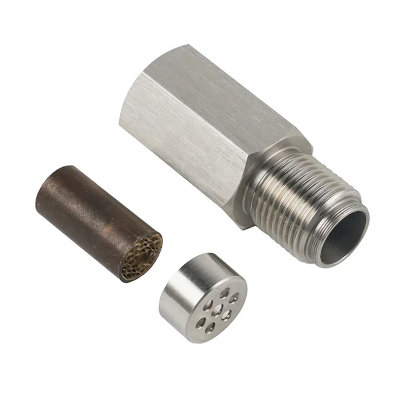 1pcs Zuurstofsensor Adapter Auto Check Motor Licht Fix Katalytische Mesh Zuurstof O2 Sensor Spacer Adapter Mini Katalysator