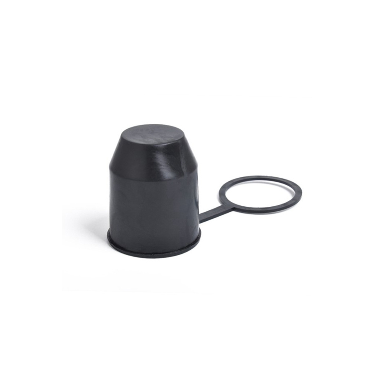 Rvトレーラー用の黒い牽引バーボール、プッシュインタイプカバーキャップ、車のヒッチボウボール、トレーラー保護キャップ、eig88、適切