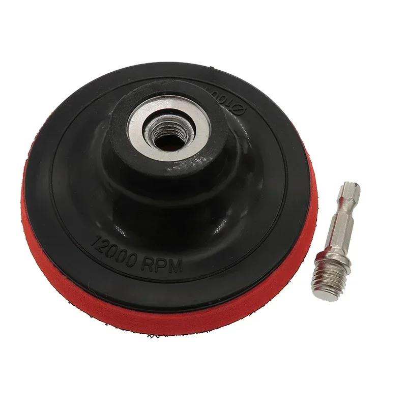 4Inch Sanding Disc Set 12Pcs Hook and Loop SandPaper 60-240 Grit Backing Pad with M10 Drill Adaptor For Polishing Cleaning Tools