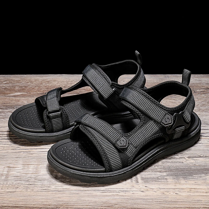 Mode extérieure hommes sandales été hommes chaussures chaussures décontractées respirant plage sandales