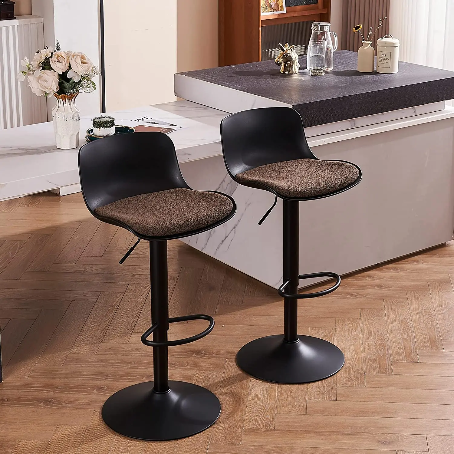 Top Quality Cheaper Modern Swivel Height Bar Chair Commercial Bar Stools Cafe Restaurant Adjustable High Bar Stools
